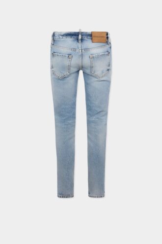 Light Diagonale Wash Skinny Jeans