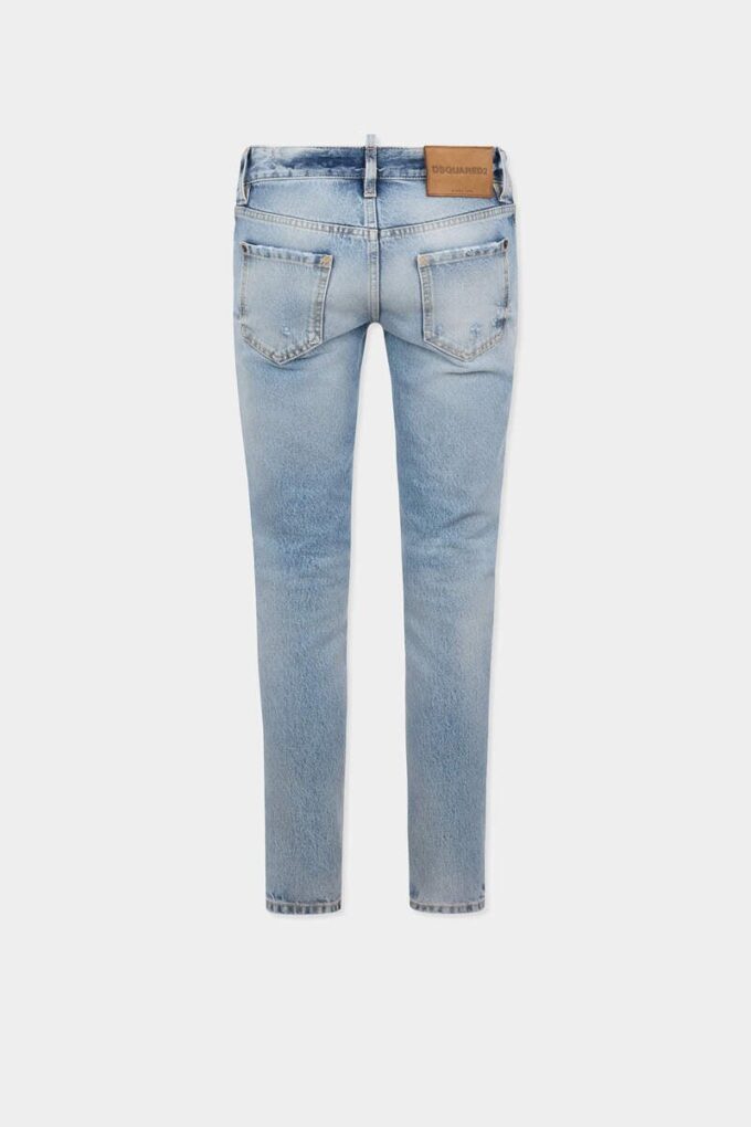 Light Diagonale Wash Skinny Jeans