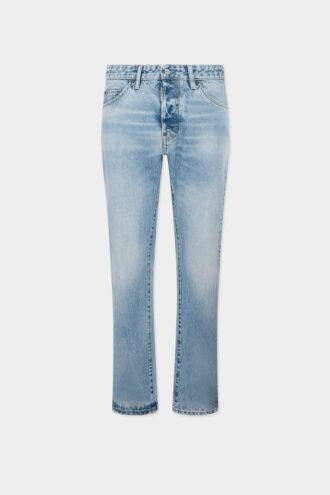 Light Diagonale Wash Teddy Jeans