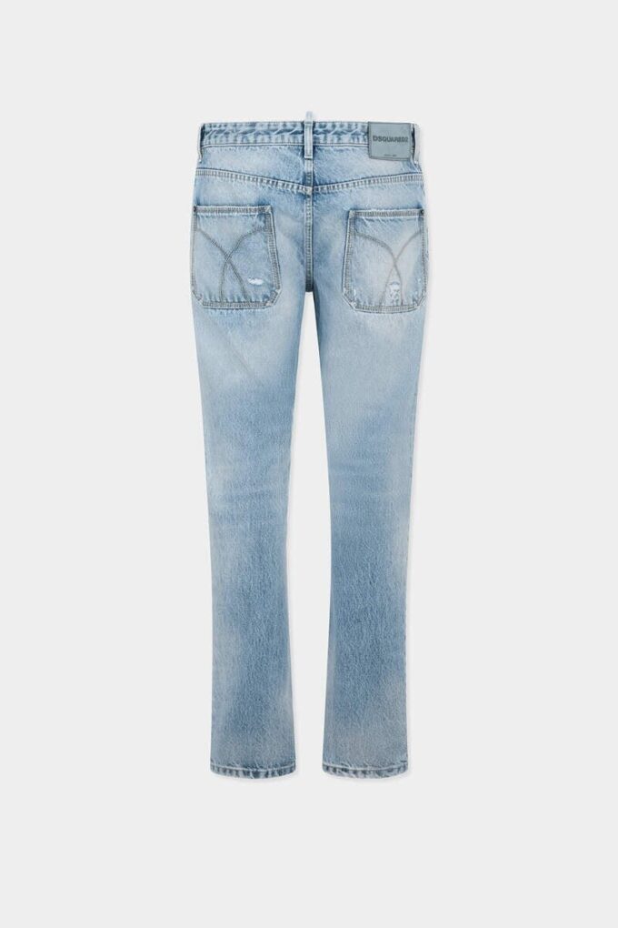 Light Diagonale Wash Teddy Jeans