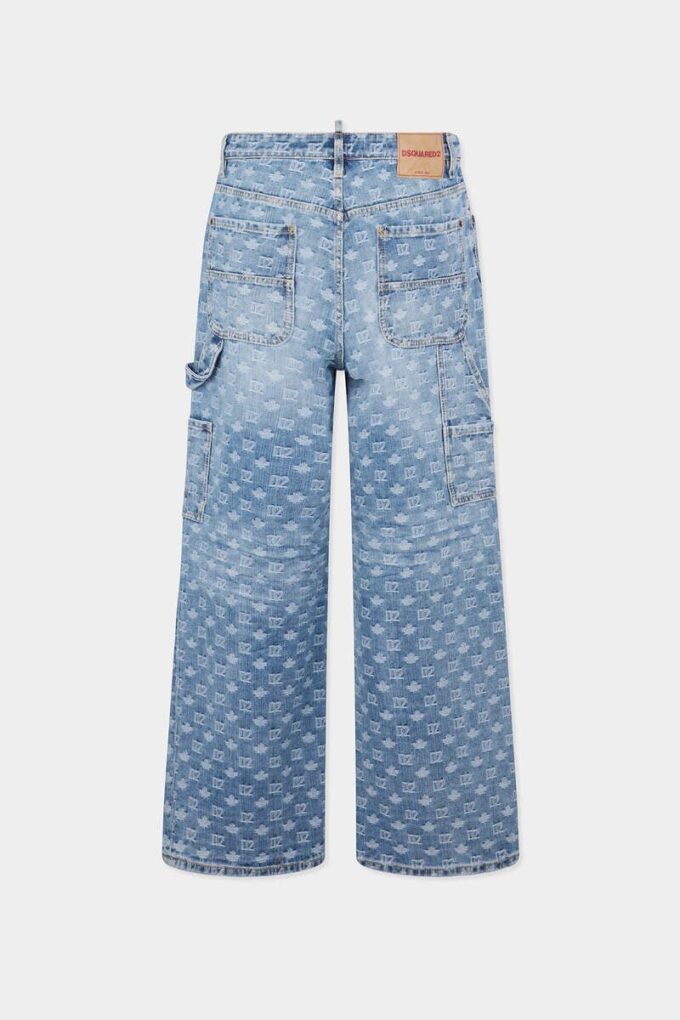 Light Wash Baggy Carpenter Jeans