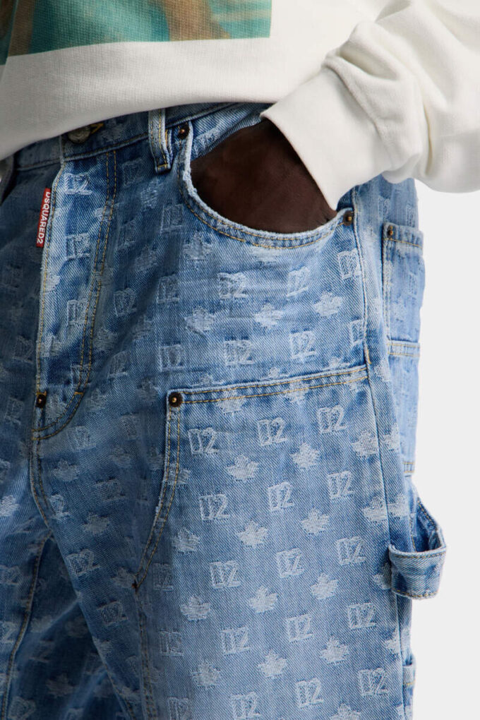 Light Wash Baggy Carpenter Jeans