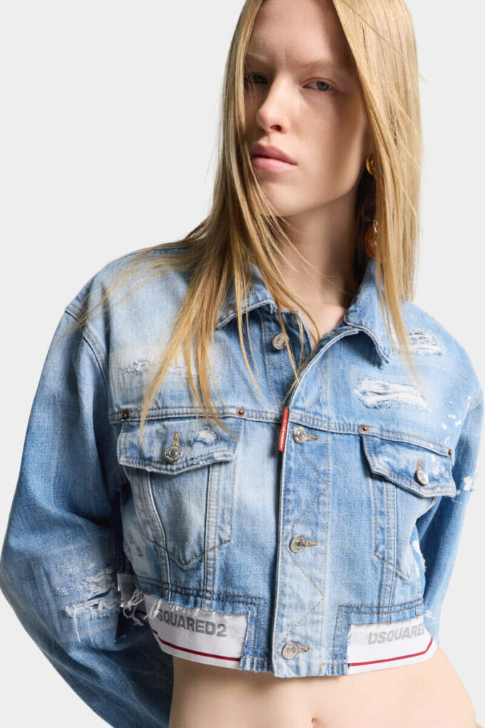 Light Wash Boxy Jean Jacket