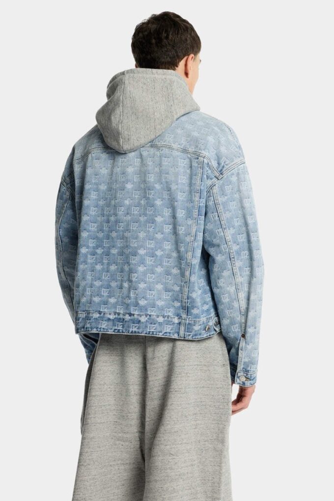 Light Wash Utility Jean Jacket