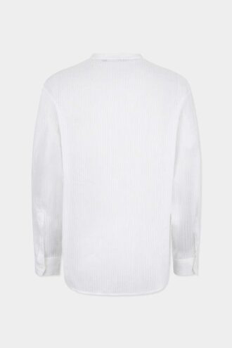 Linen Tie Dropped Shoulder Shirt