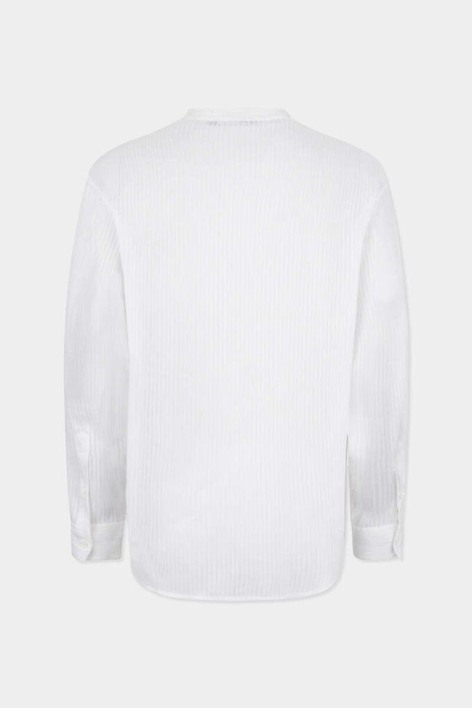 Linen Tie Dropped Shoulder Shirt