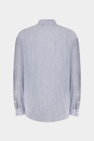 Linen Tie Dropped Shoulder Shirt