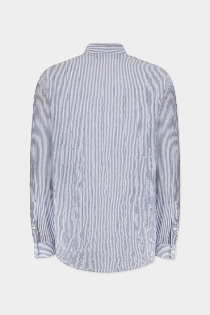 Linen Tie Dropped Shoulder Shirt