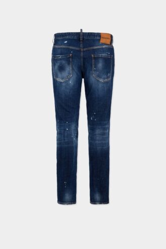 Medium Red Spot Wash Teddy Jeans
