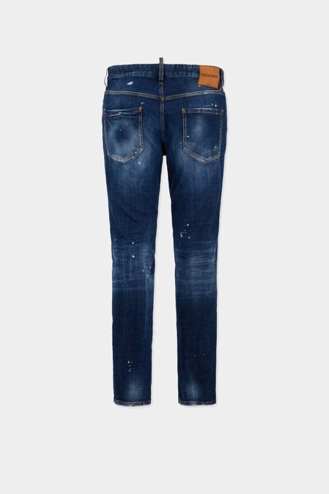 Medium Red Spot Wash Teddy Jeans
