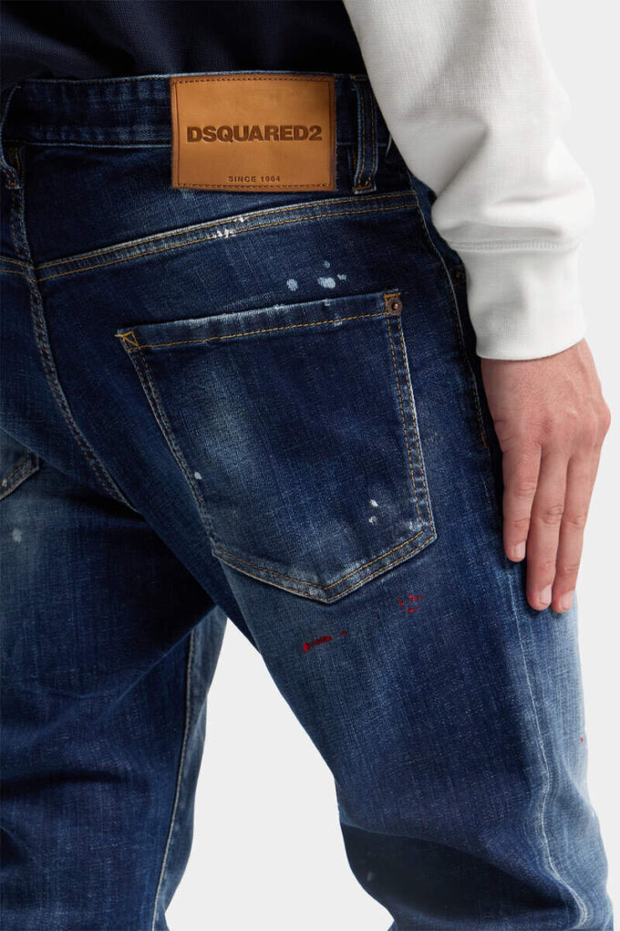 Medium Red Spot Wash Teddy Jeans