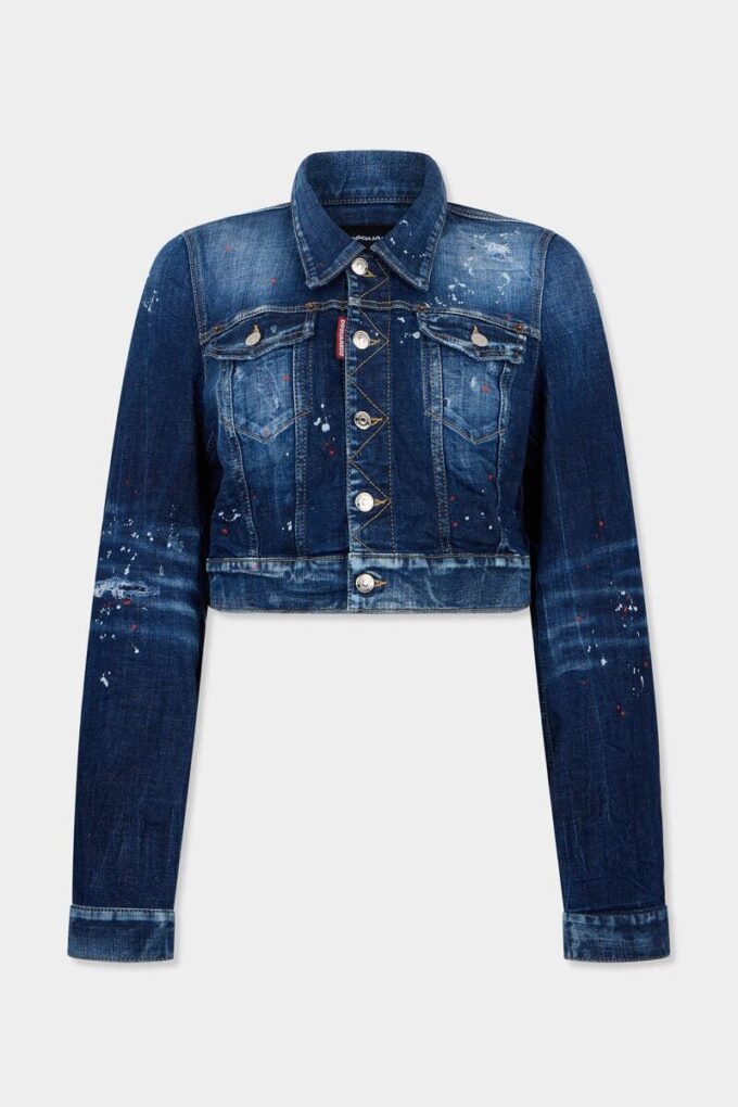 Medium Red Spots Wash Dean Jean Jacket