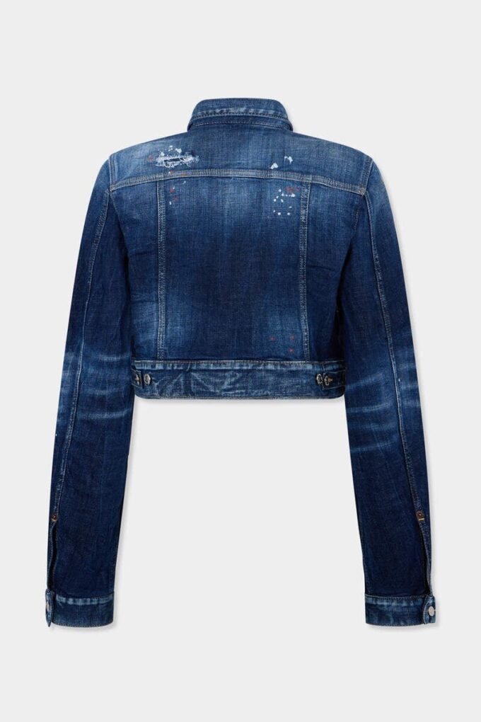 Medium Red Spots Wash Dean Jean Jacket