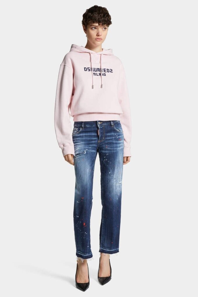 Medium Red Spots Wash Jenna Jeans