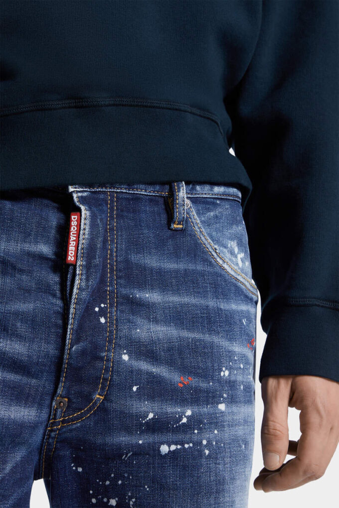 Medium Red Spots Wash Marine Shorts