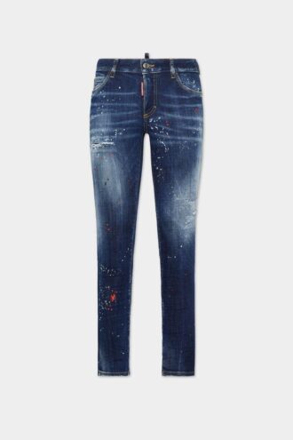 Medium Red Spots Wash Medium Waist Jennifer Jeans