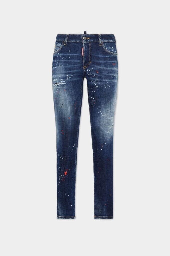 Medium Red Spots Wash Medium Waist Jennifer Jeans