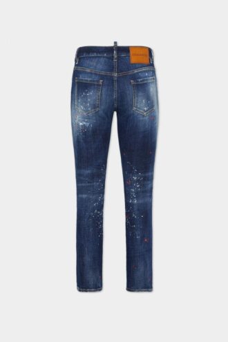 Medium Red Spots Wash Medium Waist Jennifer Jeans