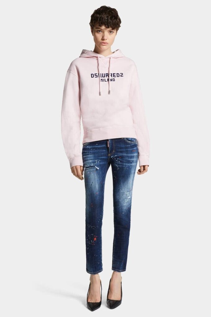 Medium Red Spots Wash Medium Waist Jennifer Jeans