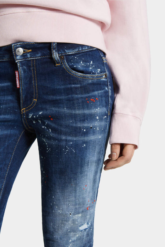 Medium Red Spots Wash Medium Waist Jennifer Jeans