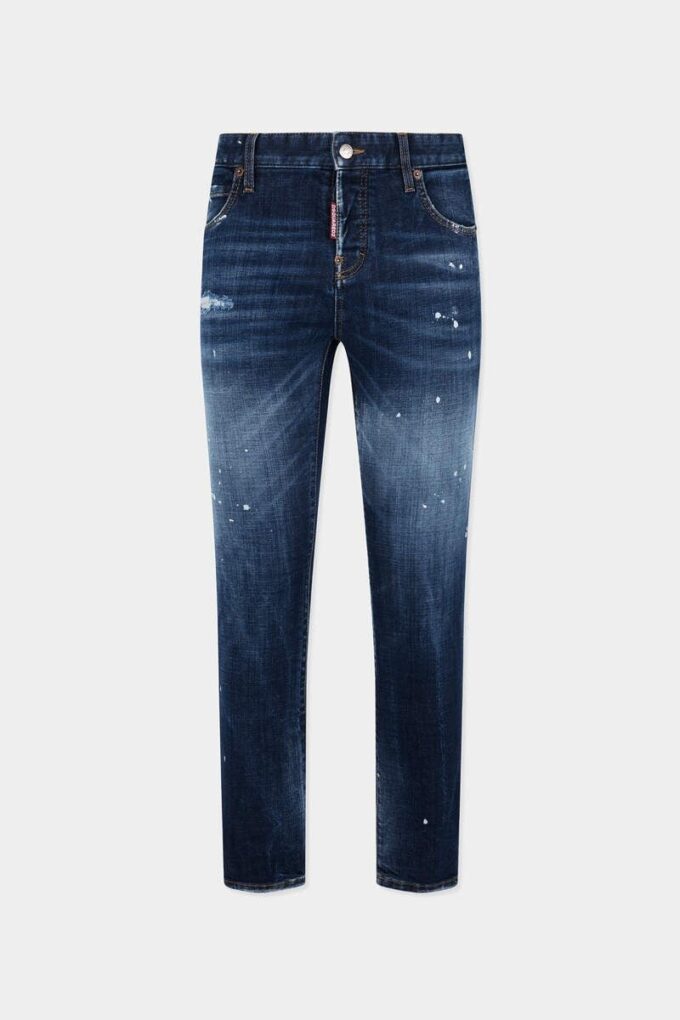 Medium Red Spots Wash Teddy Jeans