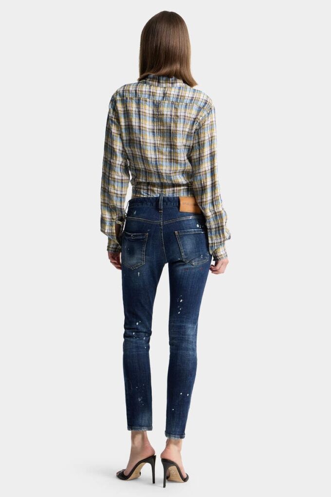 Medium Red Spots Wash Teddy Jeans