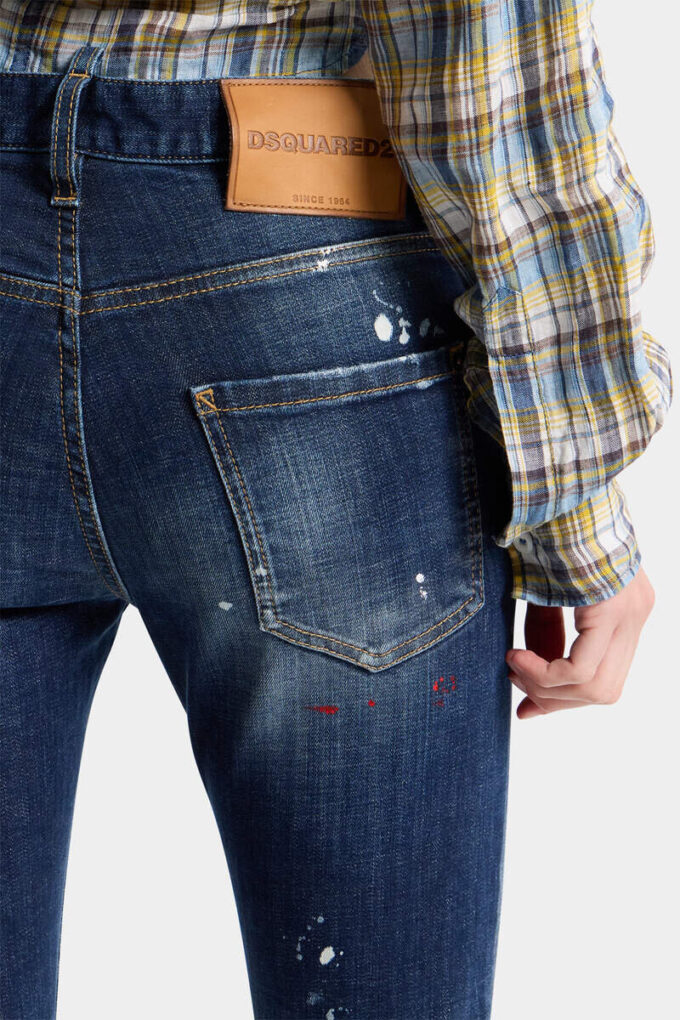 Medium Red Spots Wash Teddy Jeans