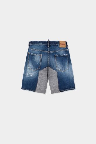 Medium Ripped Wash Hybrid Shorts