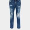 Medium Ripped Wash Teddy Jeans
