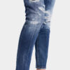 Medium Ripped Wash Teddy Jeans