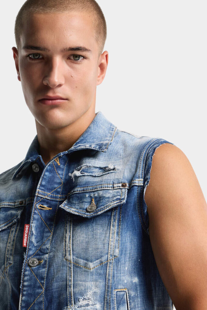 Medium Side by Side Wash Classic Vest