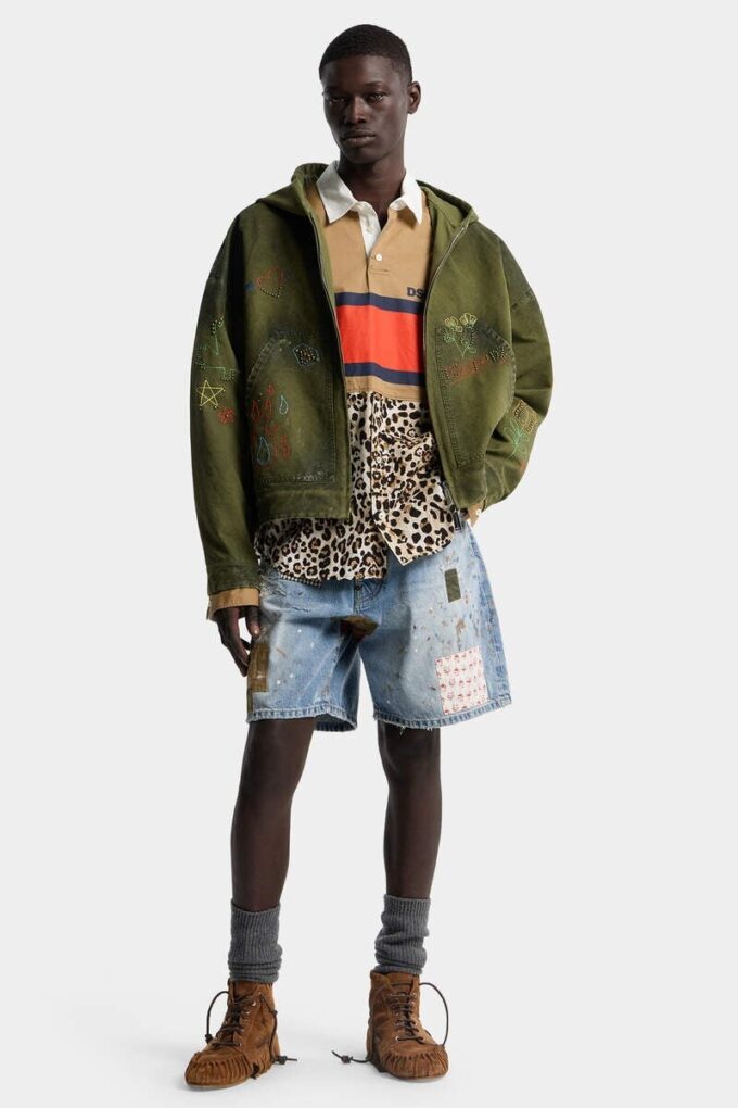 Medium Wash Boxer Shorts