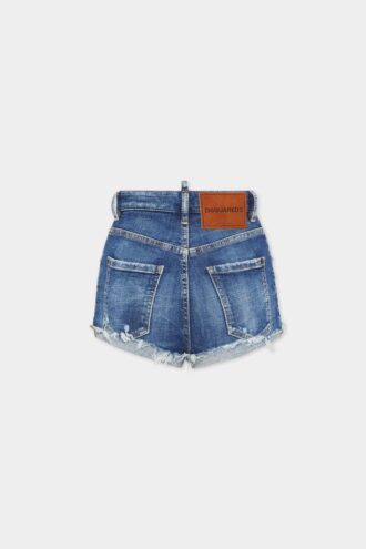 Medium Wash High Waist Hot Pant