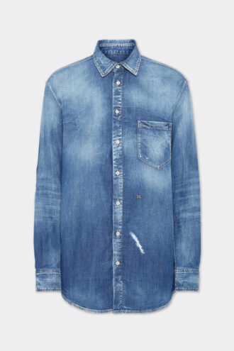 Medium Wash Maxi Dean Shirt