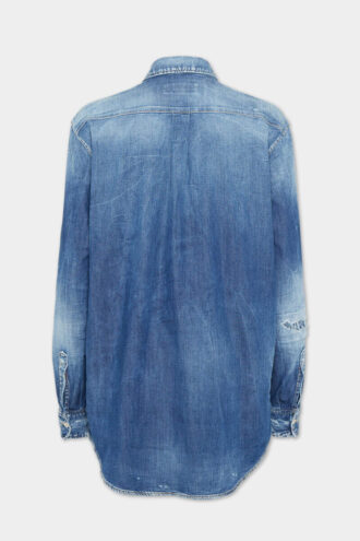 Medium Wash Maxi Dean Shirt