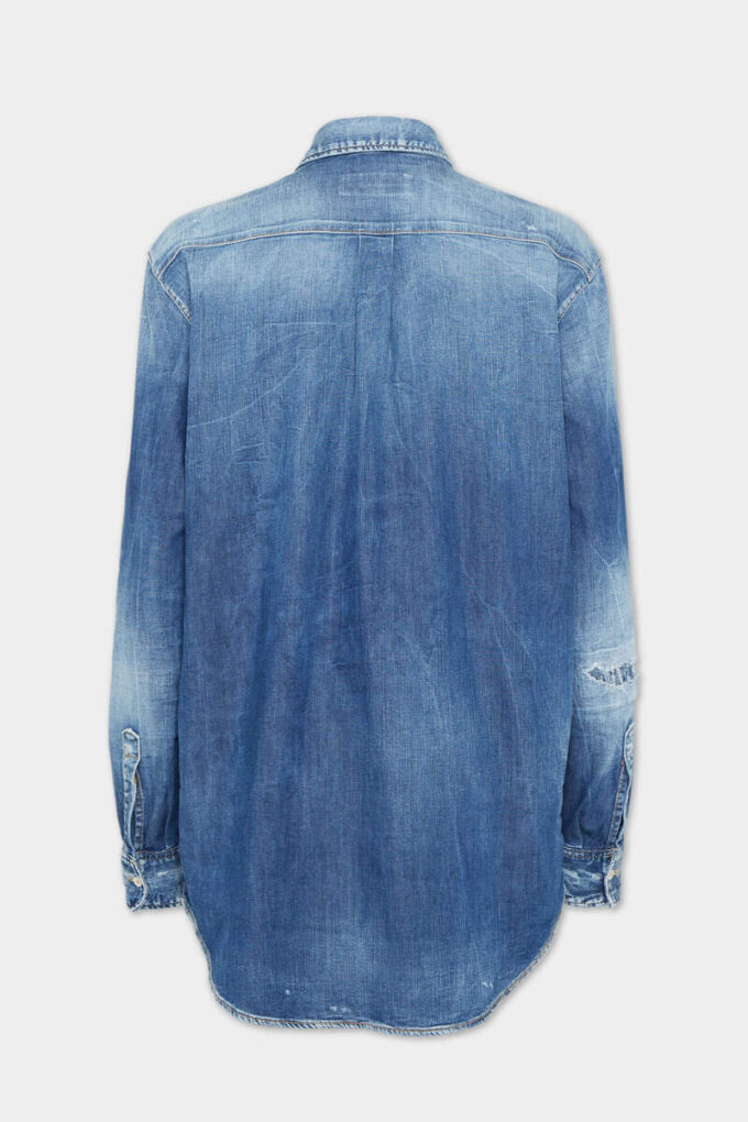 Medium Wash Maxi Dean Shirt