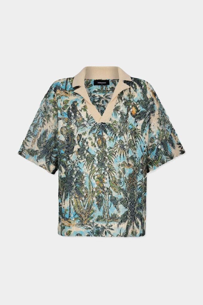 Monkey Business Knit Polo