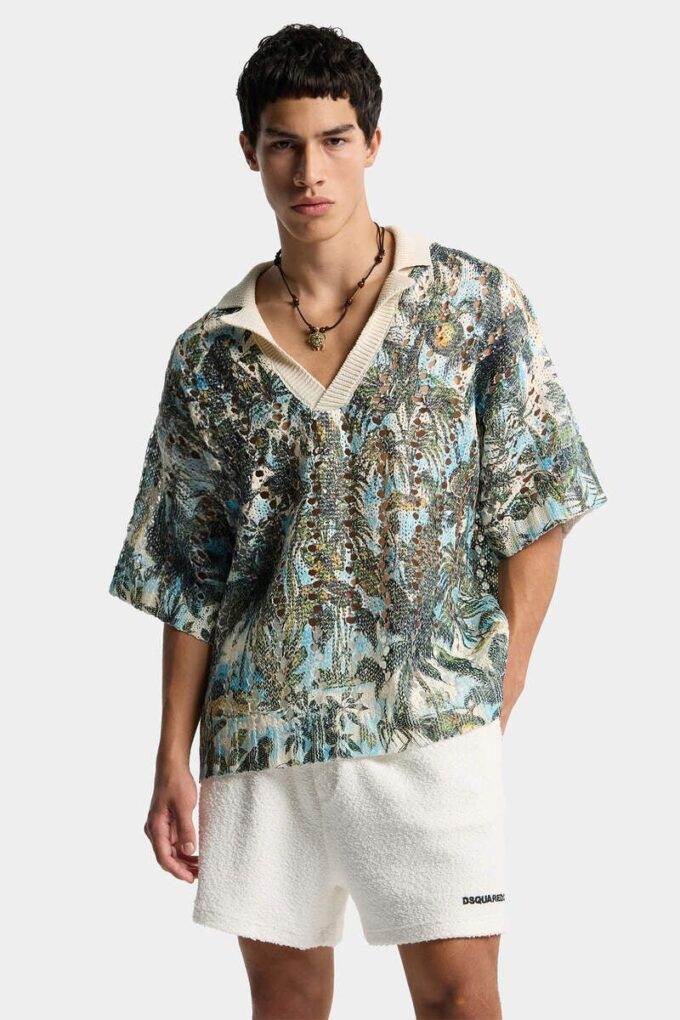 Monkey Business Knit Polo