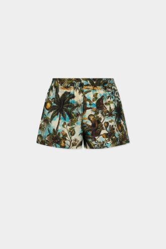 Monkey Print Pull on Shorts