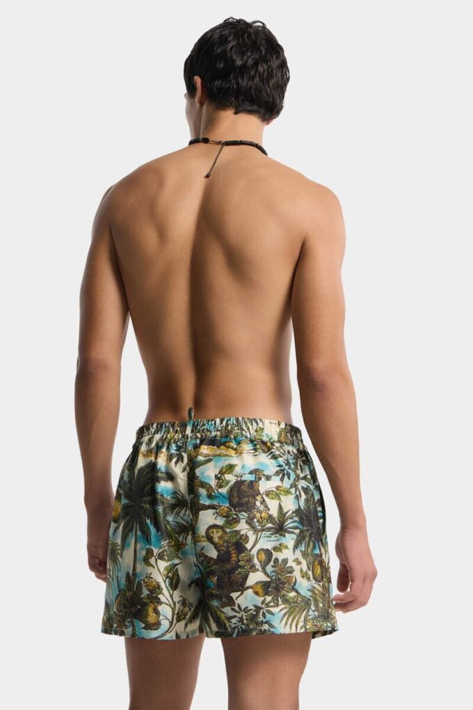 Monkey Print Pull on Shorts