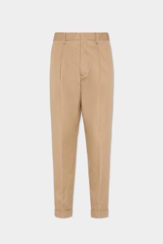 One Pleat Cotton Pant