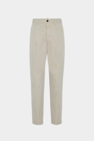 One Pleat Cotton Pant