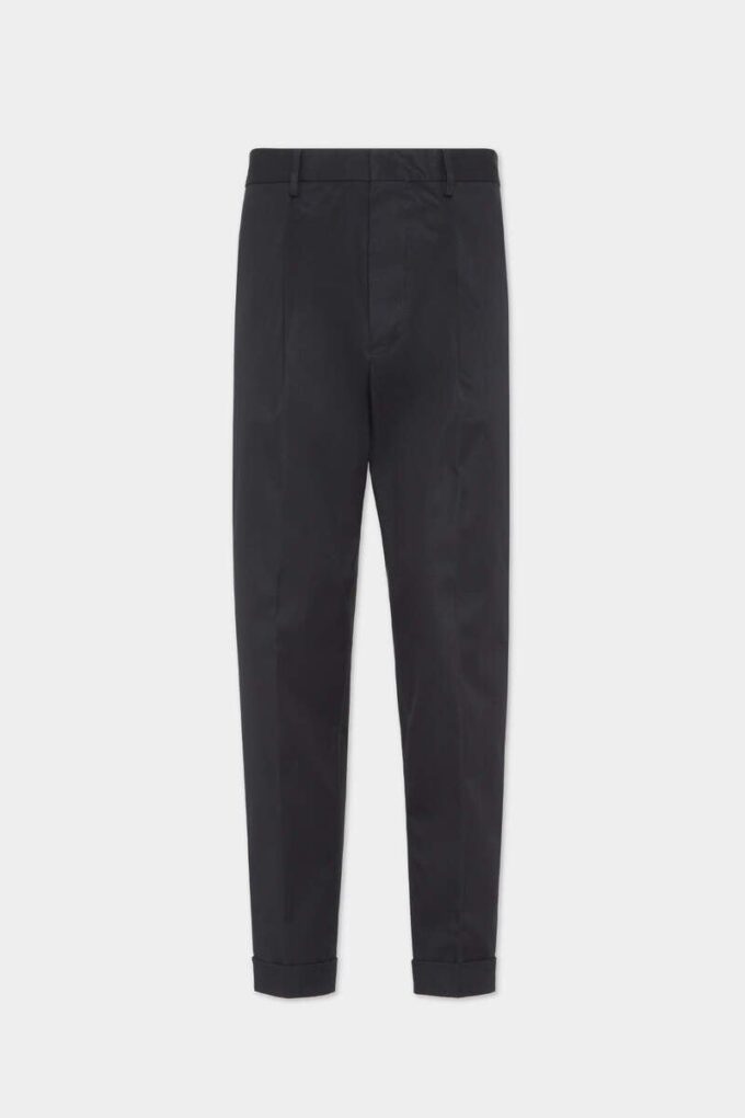 One Pleat Cotton Pant