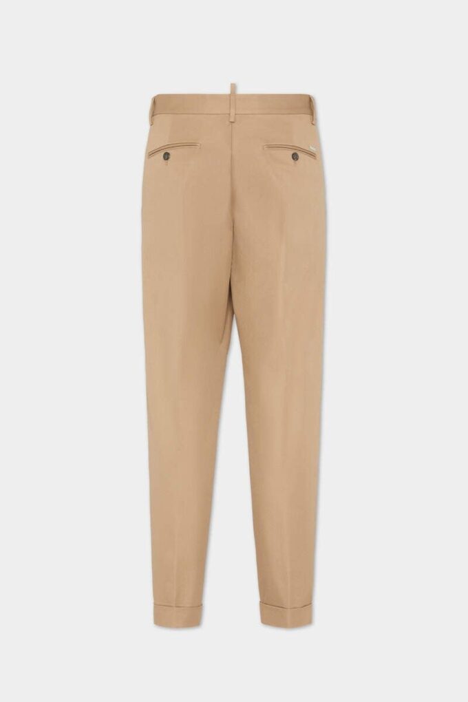 One Pleat Cotton Pant