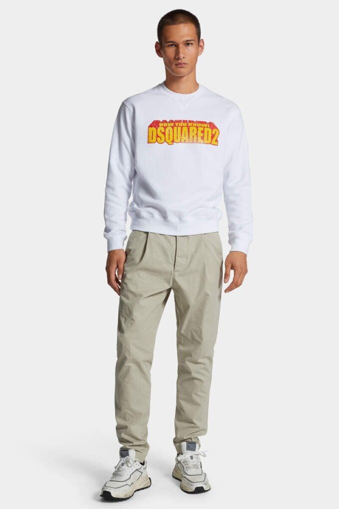 One Pleat Cotton Pant