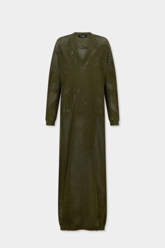 Open Work Knit Dress