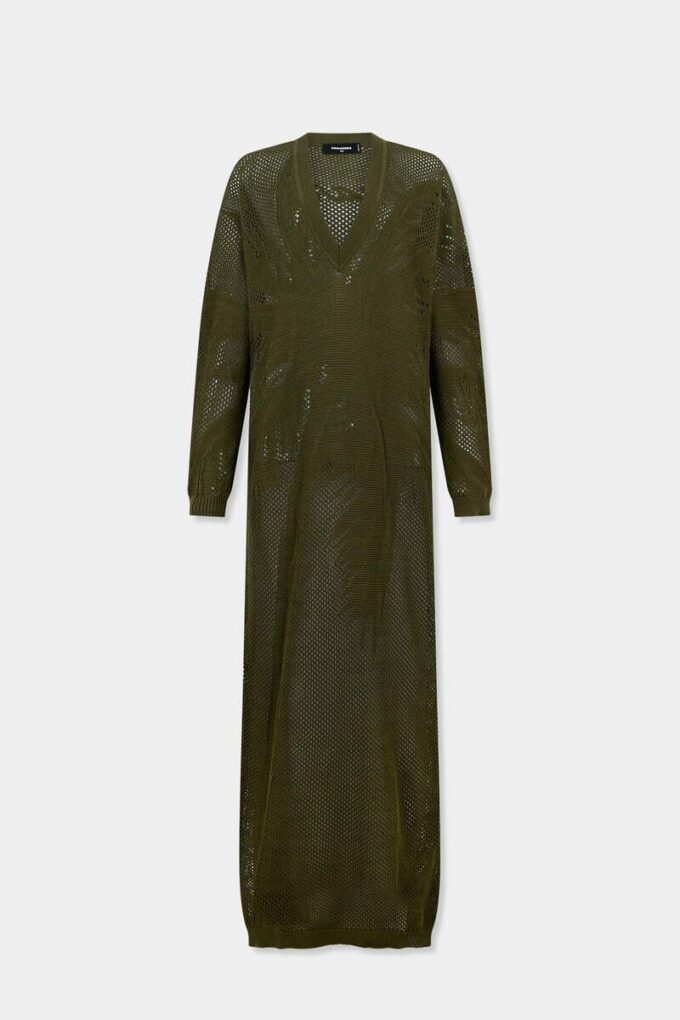 Open Work Knit Dress