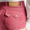 Oxford Denim High Waist Hot Pants
