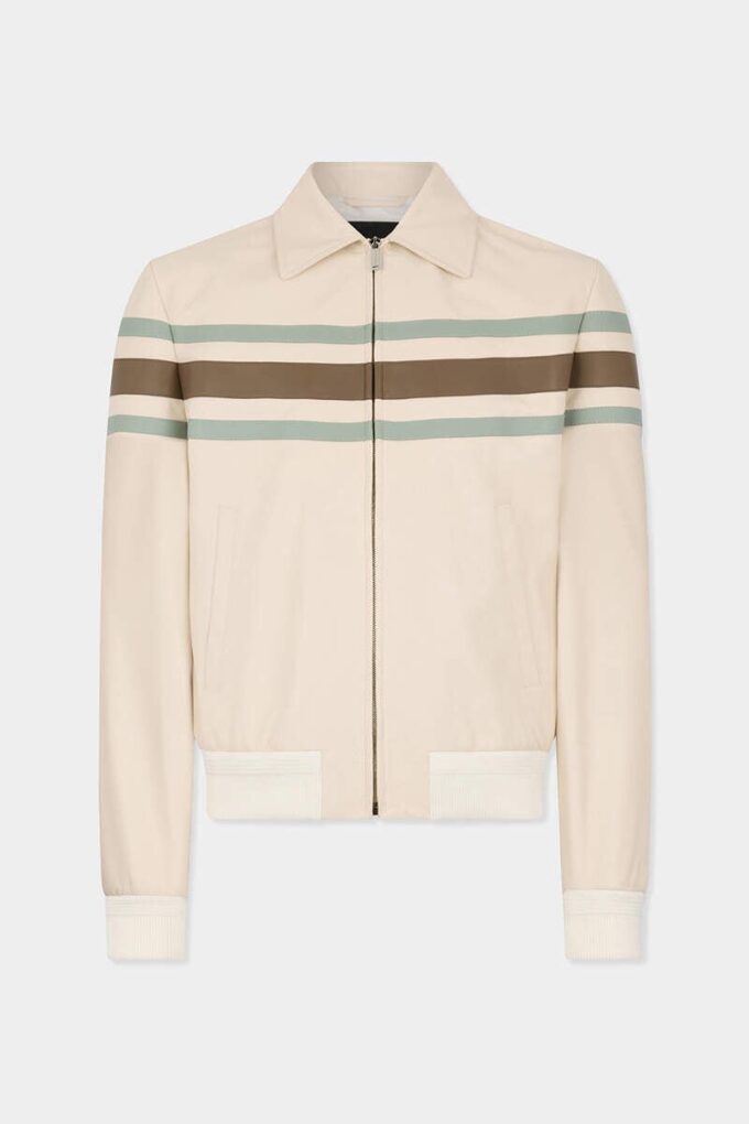 Preppy Leather Blouson