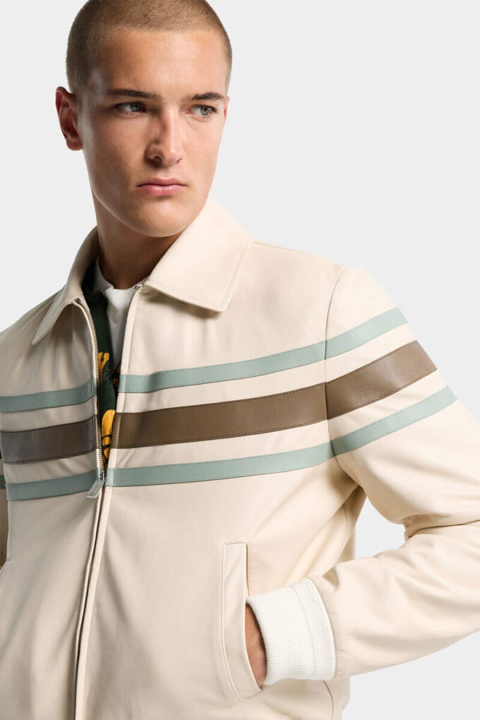 Preppy Leather Blouson